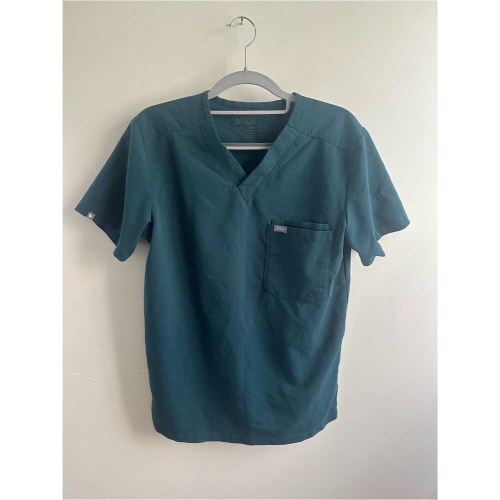 FIGS Men’s Teal V-Neck Medical Scrub Top